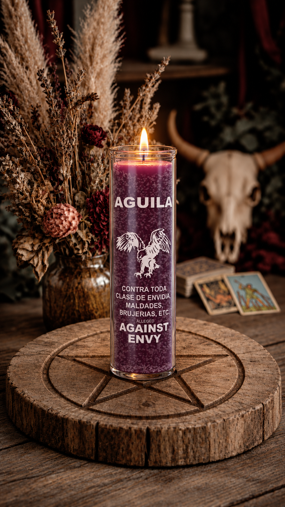Against Envy 7 Day Candle, Purple