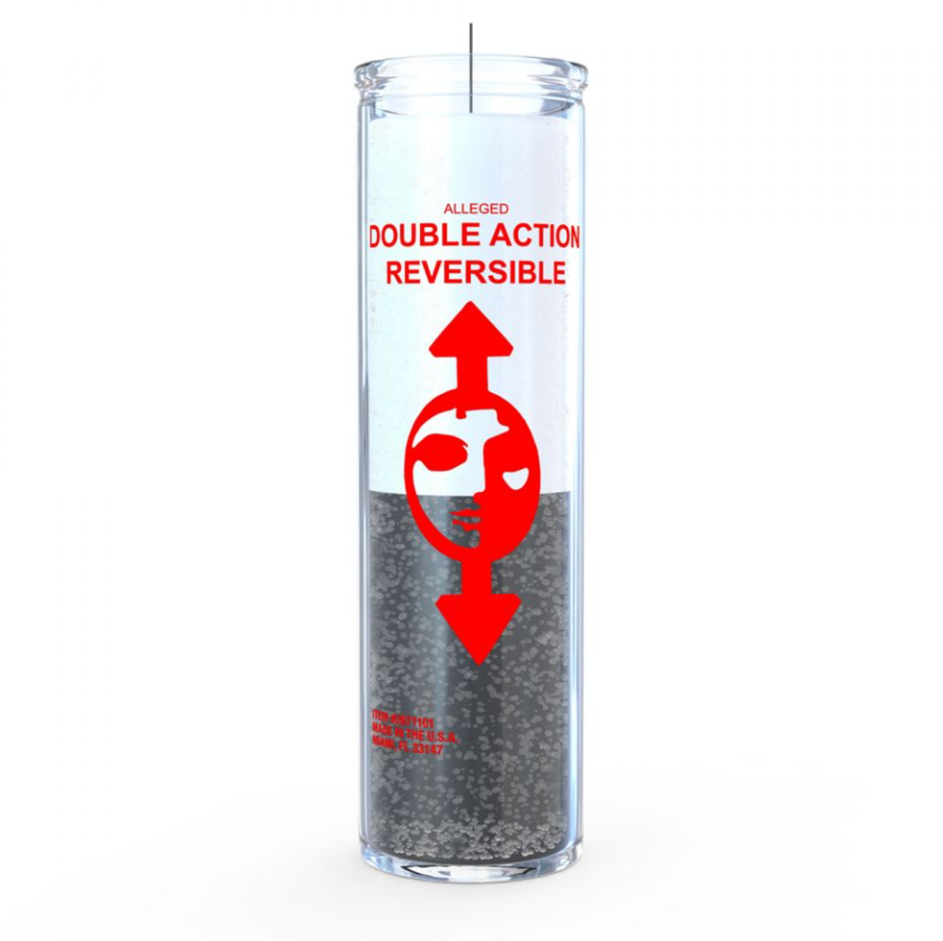Reversible 7 Day Candle, White/Black