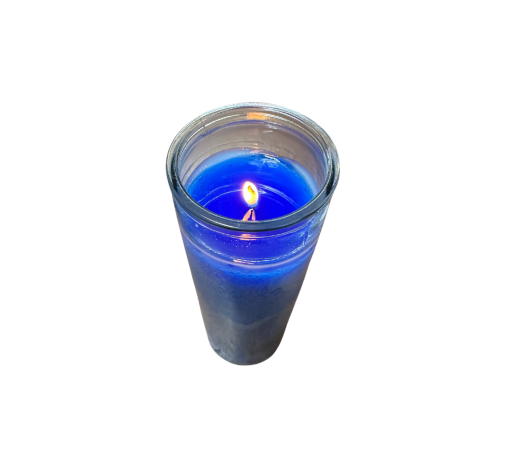 Peace 7 Day Candle, Blue