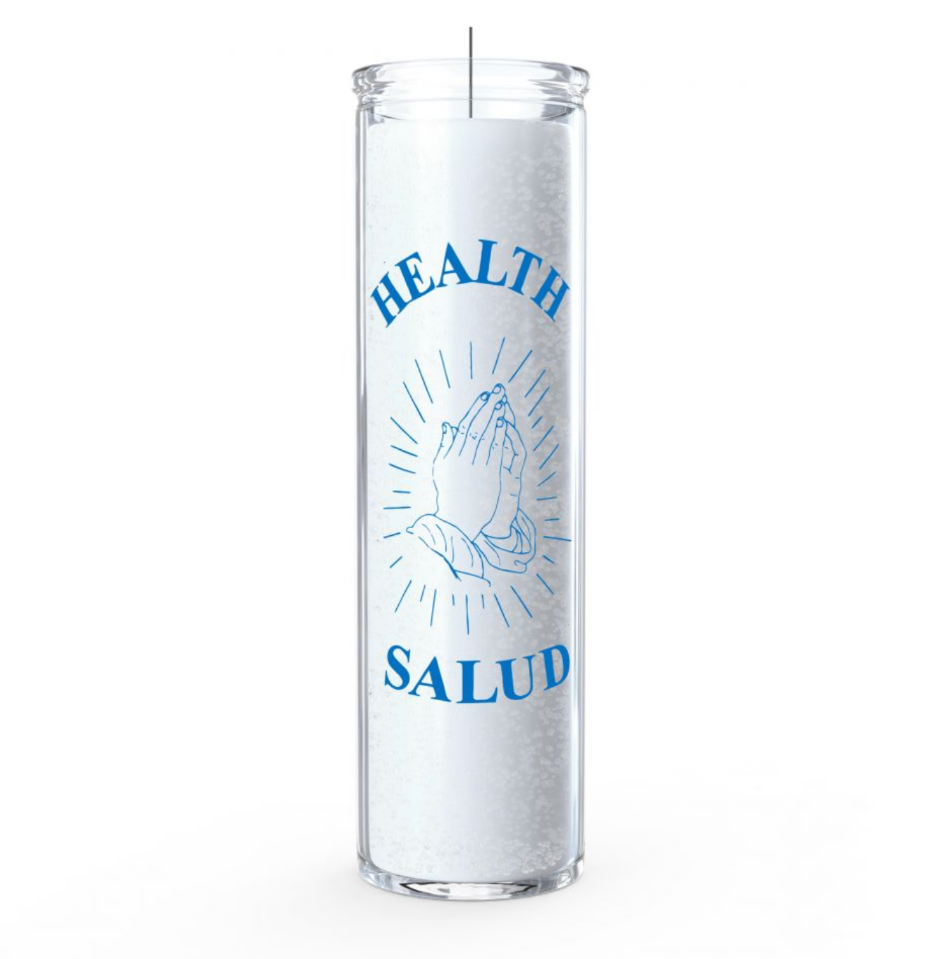 Health (Salud) 7 Day Candle, White