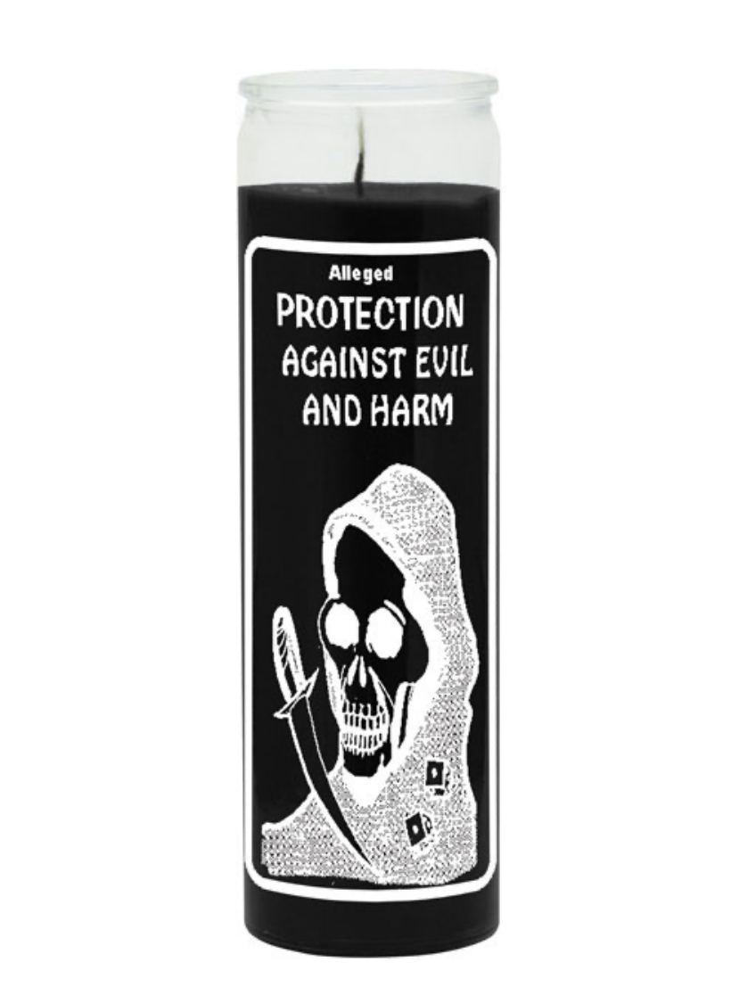 Protection Against Evil and Harm 7 Day Candle, Black