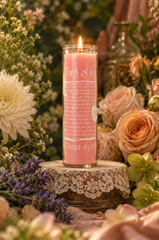 Think of Me 7 Day Candle, Pink
