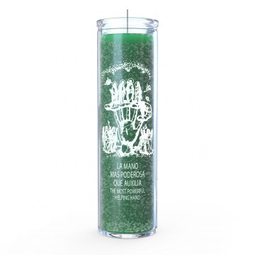 Helping Hand 7 Day Candle, Green