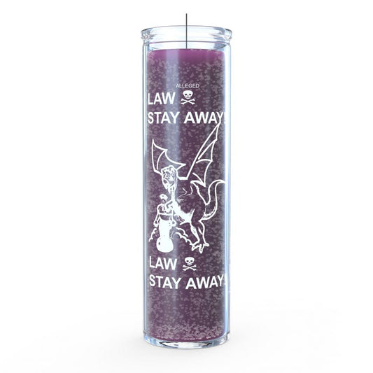 Law Stay Away 7 Day Candle, Purple