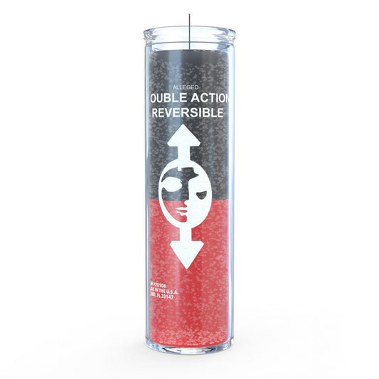 Reversible 7 Day Candle, Black/Red