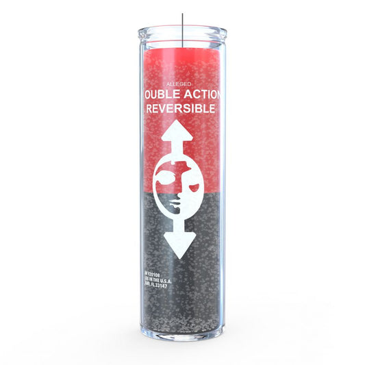 Reversible 7 Day Candle, Red/Black