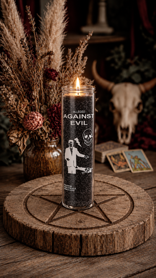 Against Evil (Corta Maldad) 7 Day Candle, Black