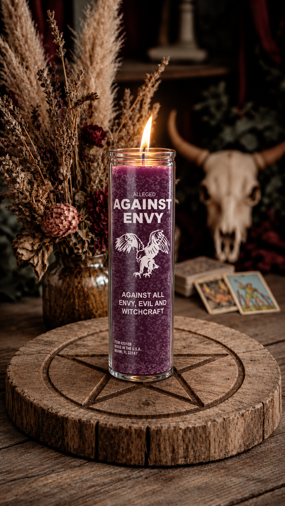 Against Envy 7 Day Candle, Purple