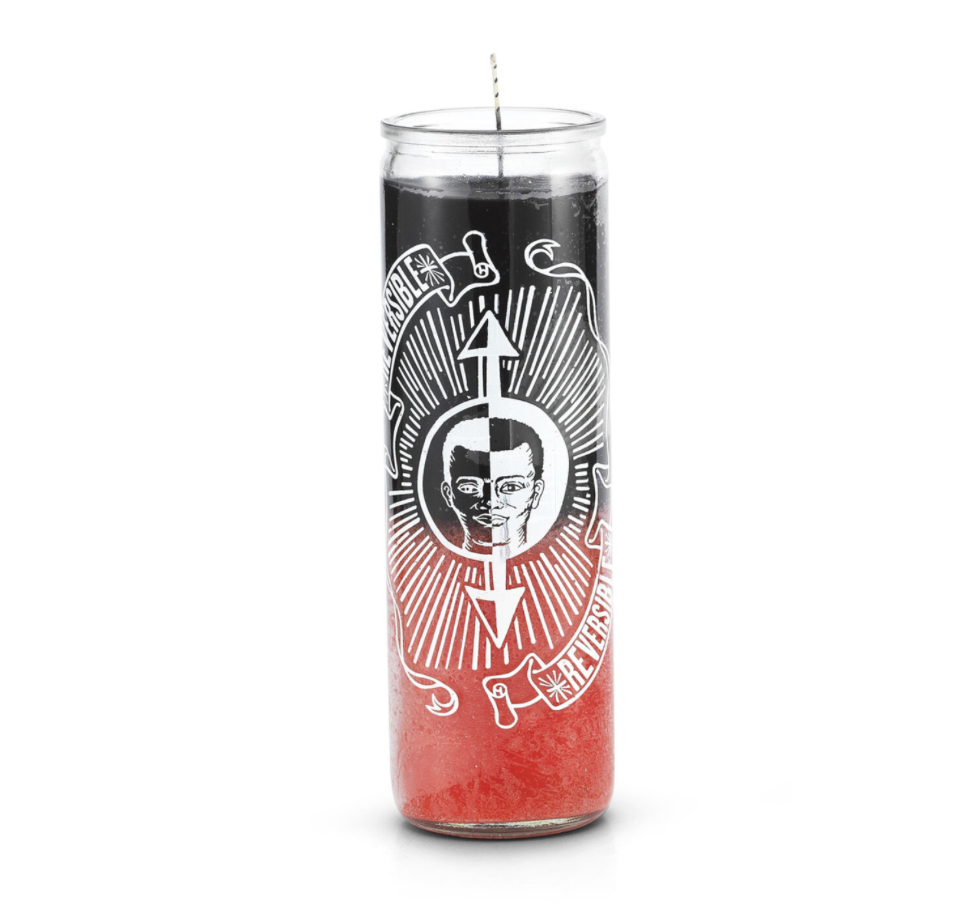 Reversible 7 Day Candle, Black/Red