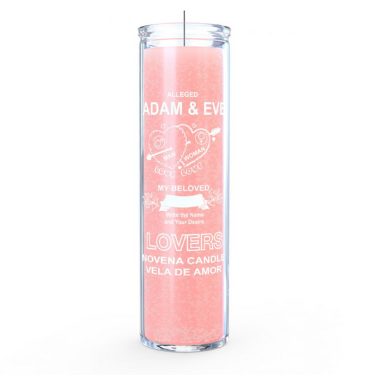 Adam & Eve 7 Lovers Day Candle, Pink