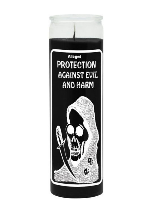 Protection Against Evil and Harm 7 Day Candle, Black