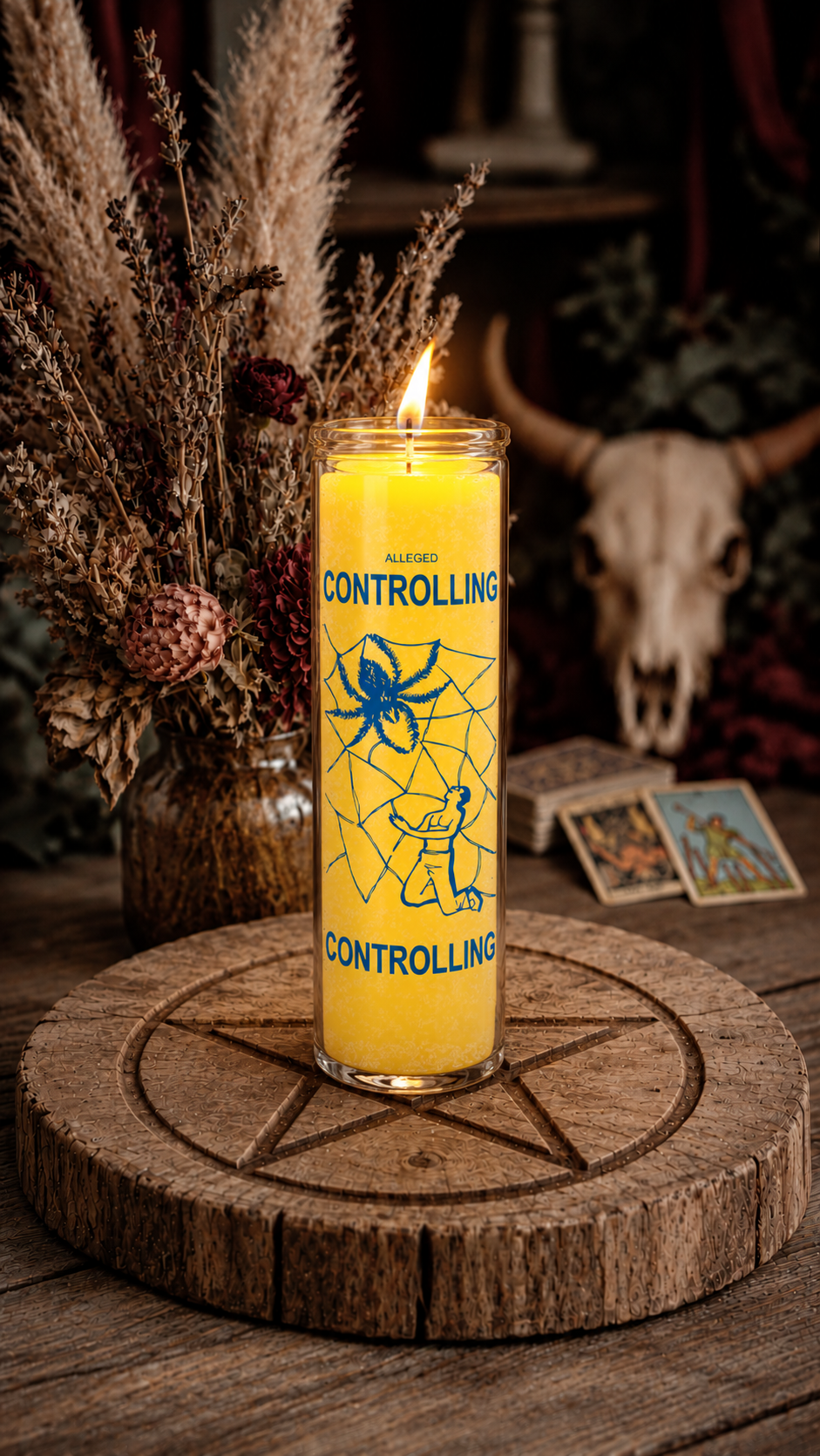 Controlling 7 Day Candle, Yellow